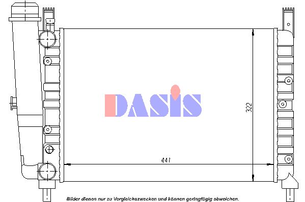 AKS DASIS Radiaator,mootorijahutus 080840N